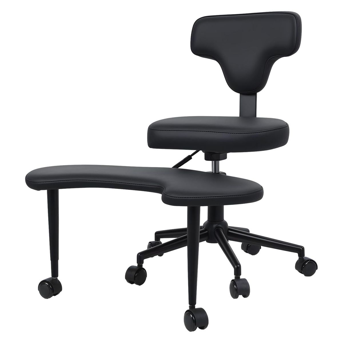 Crossover Office Chair with Lumbar/Adjustable Footstool Ergonomic Seat