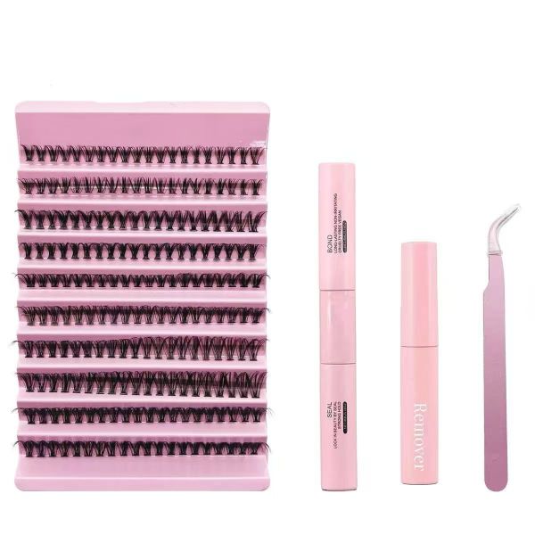 Fashion 120Piece False Eyelash Set Soft Single Eyelashes 8-16mm Mixed
