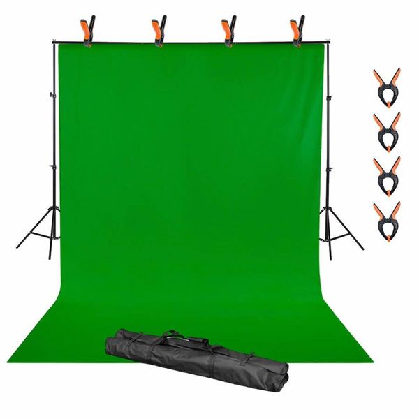 6M X 3M Photography Green Backdrop Screen And 3M X 2M Support Stand