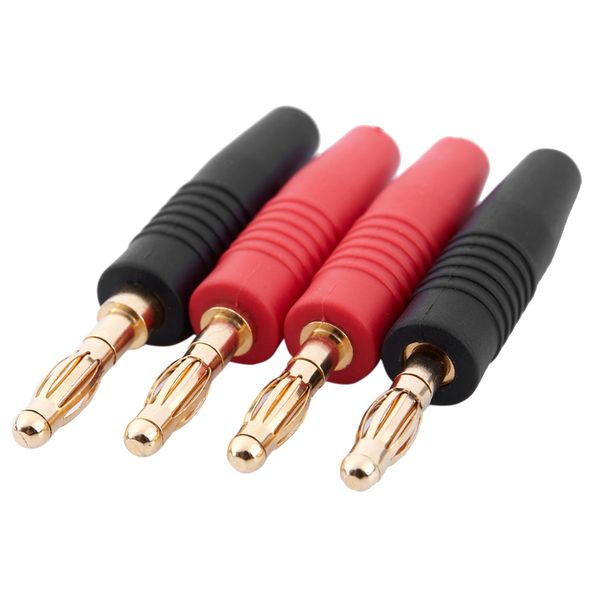 4Pcs 4Mm B7 24K Gold Plated Speaker Cable Banana Plug Connector