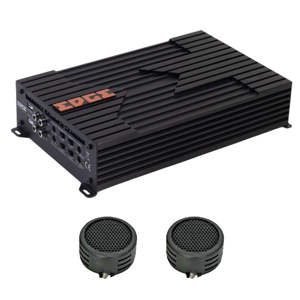 Edge EDBX100.4 E1 DB Series 800w 4 Channel Amplifier &amp; Evo Tweeters