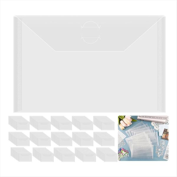 150 Pack Storage Envelopes Resealable Envelopes Pockets Storage Bag