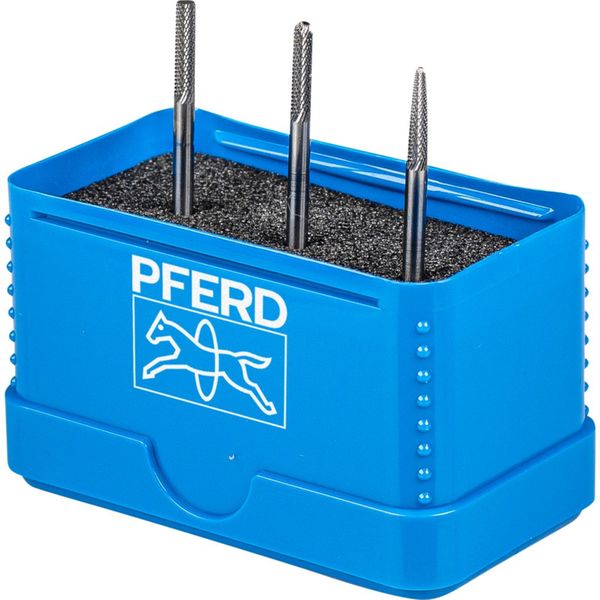 PFERD TC Burr Set – 3pc x 03mm diameter MICRO Cut