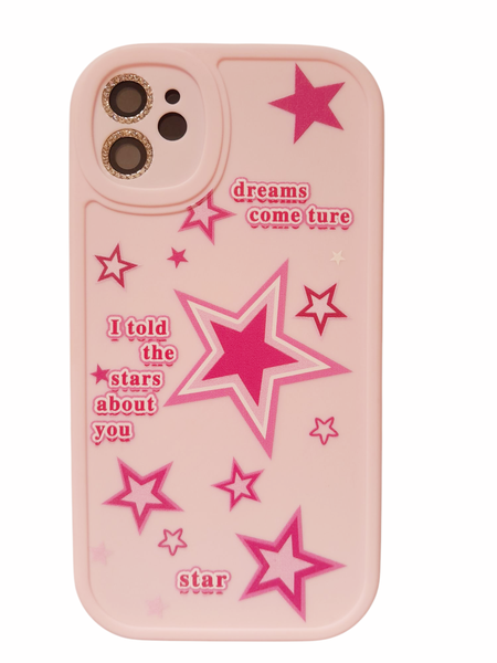 Pink Pentagram Print Phone Case Compatible With iPhone 11