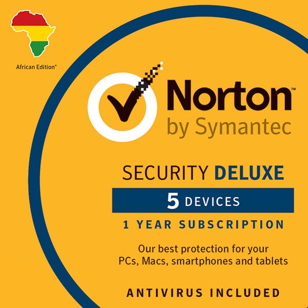 Norton Security Deluxe 5 Devices -1 Year Subscription