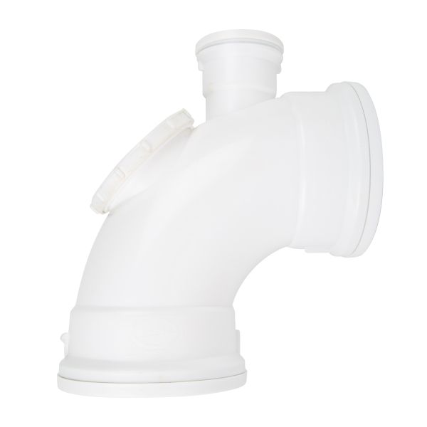 Polyprop Bend Vent Horn 90Deg Sv I.E 110Mm Satas - 3 Pack