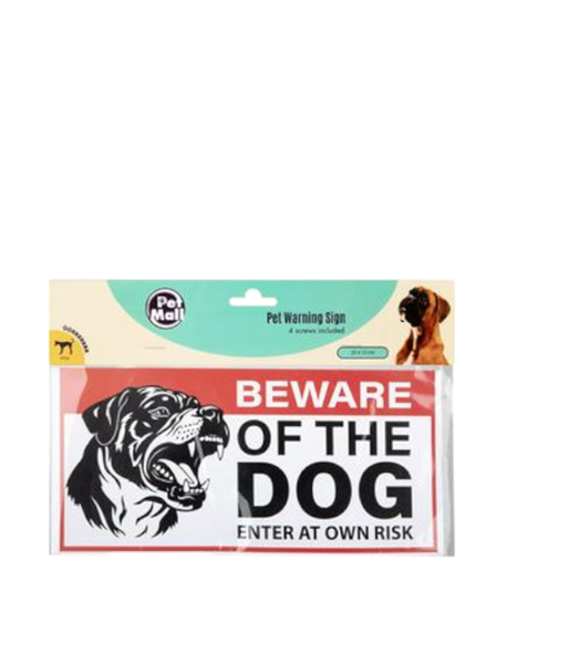 Pet Mall - Pet Warning Sign (25x12cm)
