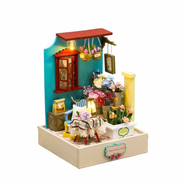 Pocohouze Flower Leisure Time DIY Miniature House Kit