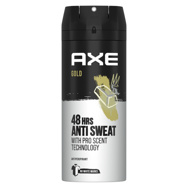 AXE Gold Antiperspirant Deodorant Body Spray 6x150ml