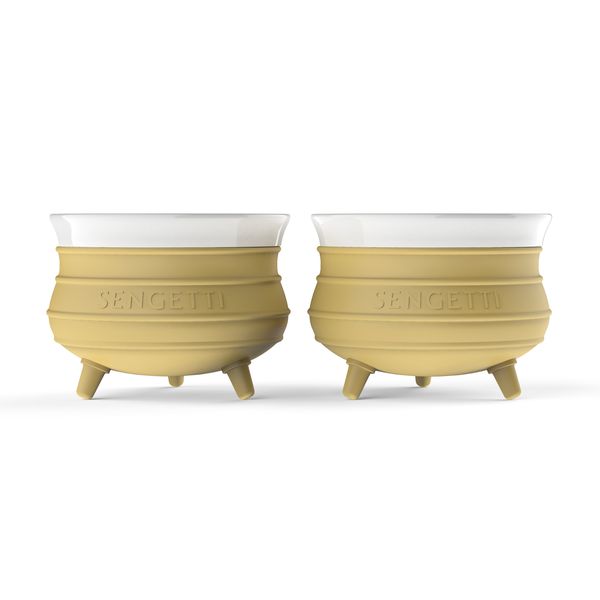 Mini Potjie Pot (Pair) - Sengetti by Andy Cartwright - Mustard