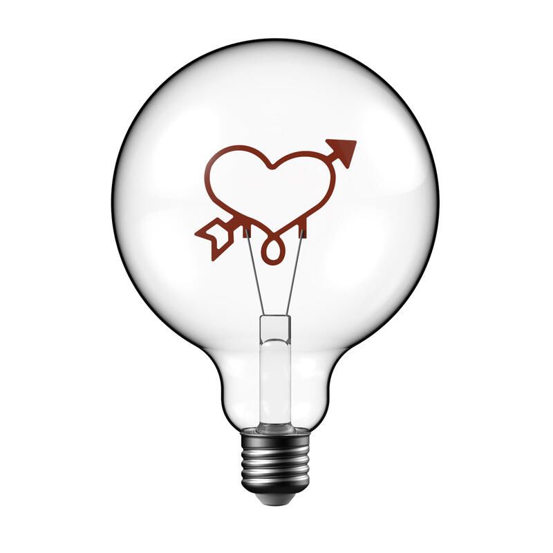 Lexman Cupids Arrow LED Filament G125 2.5W 40 Lumens Warm White 2.5w