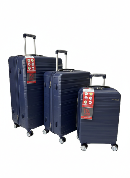 Front Open Luxury Style Expandable 3PCS Travel Trolley Luggage Suitcase Set