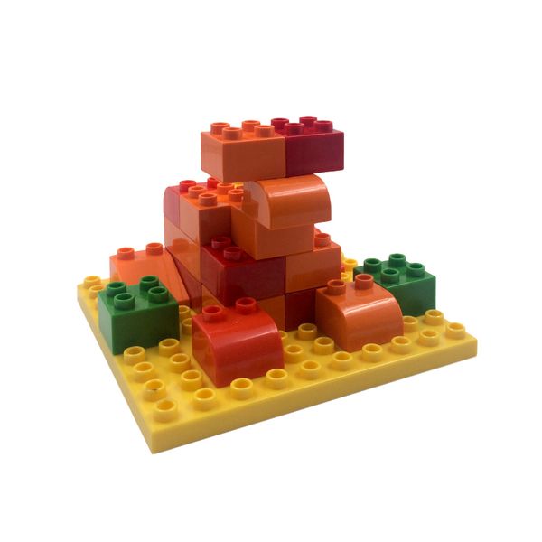 Greenbean Building Blocks &amp; Play Board: 73 Pieces