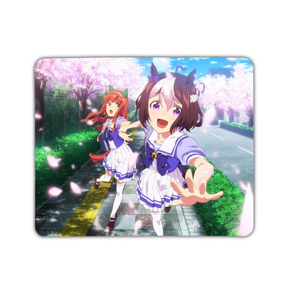 Blue Uma Musume Pretty Derby Anime Mouse Pad