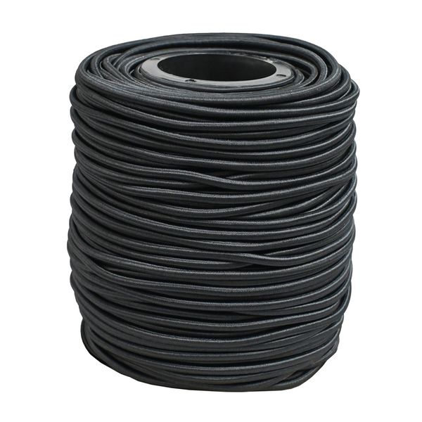 100 Meter Roll of Black Bungee Cord