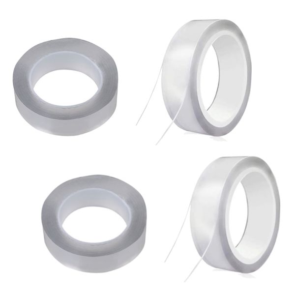 Home Tools Double Sided Tape Transparent Set of 4