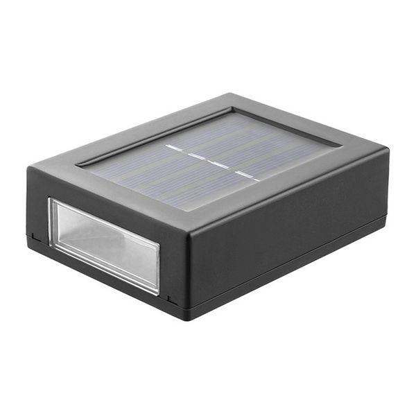 Small Size Solar Wall Washer Light, Warm White, Outdoor Garden Landscape