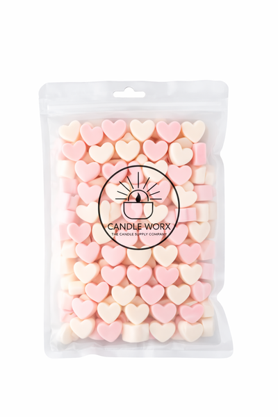 140g Mini Heart Wax Melts - (Rose Fragrance)