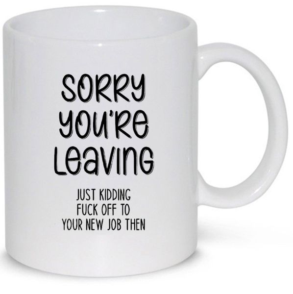 Sorry you're leaving v9 Pack Mug