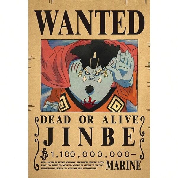 One Piece Jinbe Bounty Poster