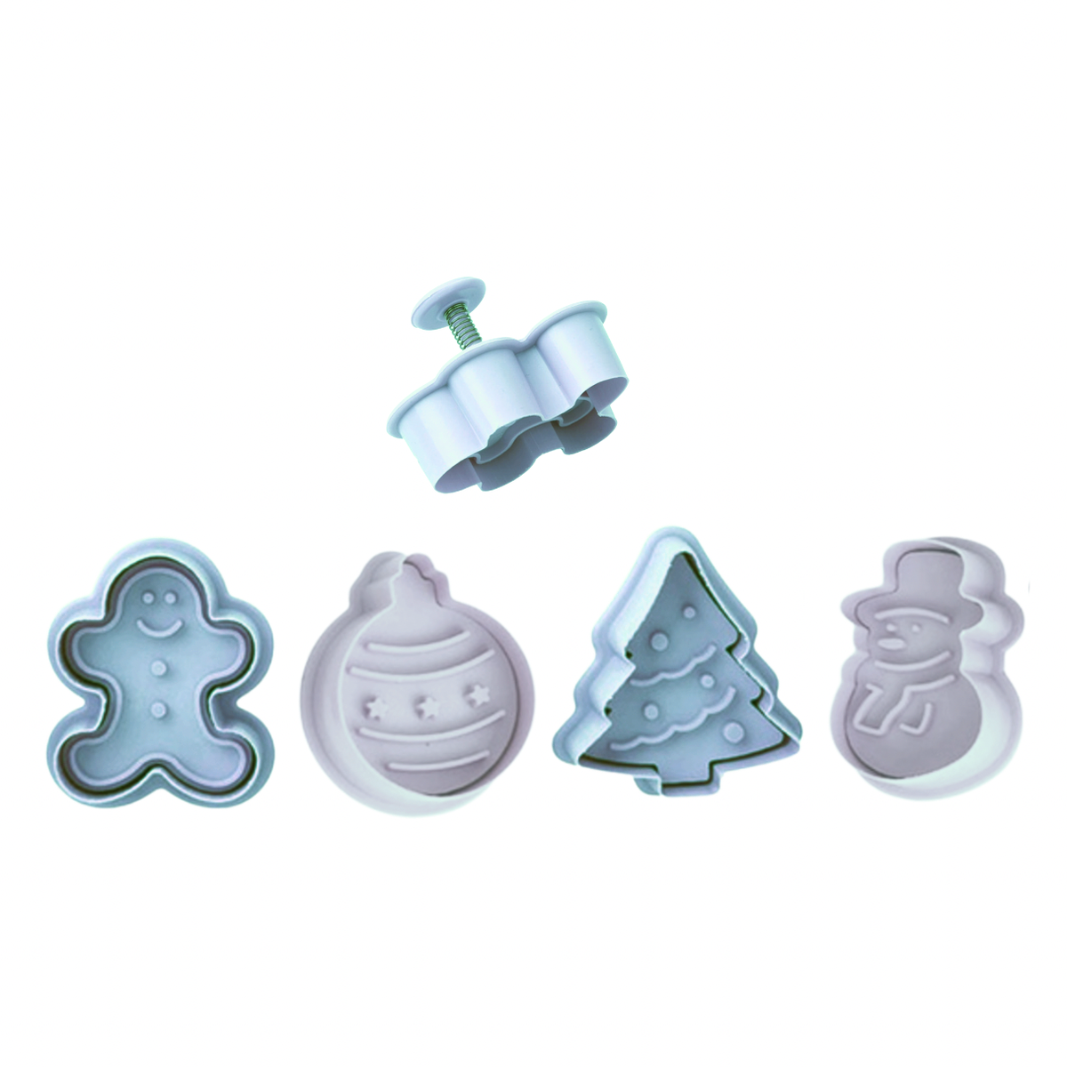 Christmas Plunger Cookie & Fondant Cutters 4 Piece Shop Today. Get