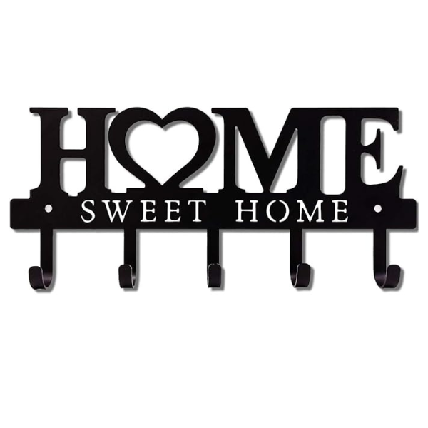 Killer Deals Wall Mounted "Home Sweet Home" Key Holder Organizer Hook Rack