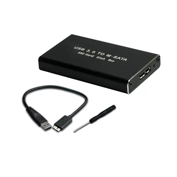 USB To mSATA SSD Mini External Enclosure USB3.0 To Mini-SATA SSD Adapter