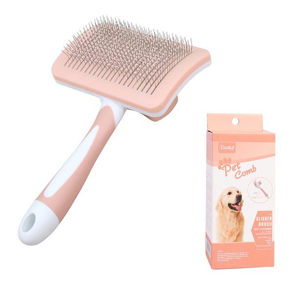 Solar Light Pet Comb Self-Cleaning Comb