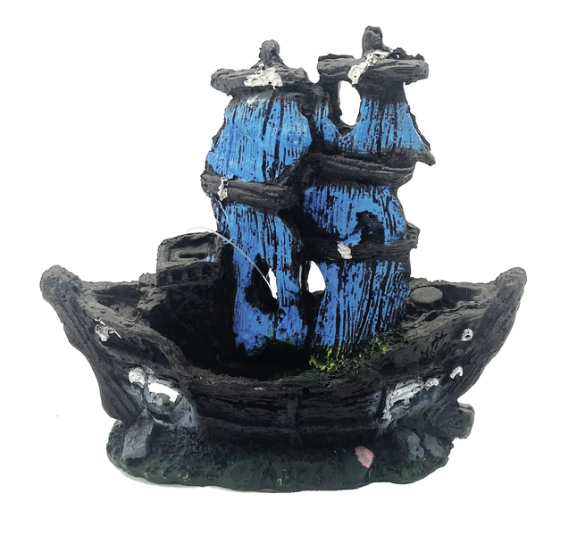 Aquarium Shipwreck Ornament - Underwater Boat Decoration for Fish Tanks