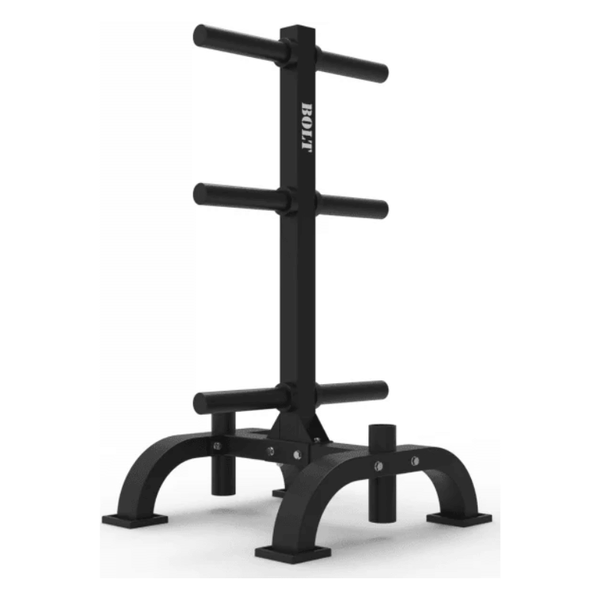 Force Fitness Olympic Weight Plate &amp; Barbell Storage Rack