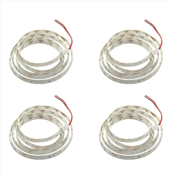 4pcs 1M 60-3528 SMD Waterproof LED Light Strip DC12V (Red)