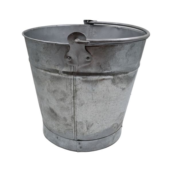 Galvanised steel bucket