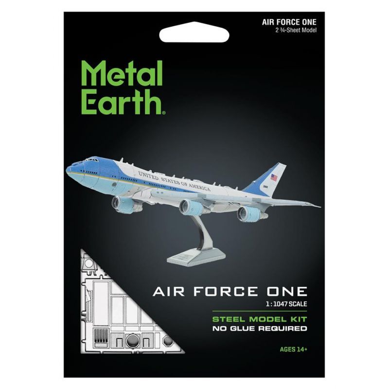 Metal Earth Boeing 747 Air Force One Aircraft 3D Model Kit Shop