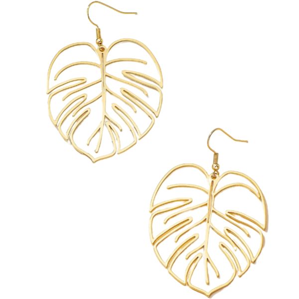 Po'di Grazia- Golden Leaf Earrings , Gift Set