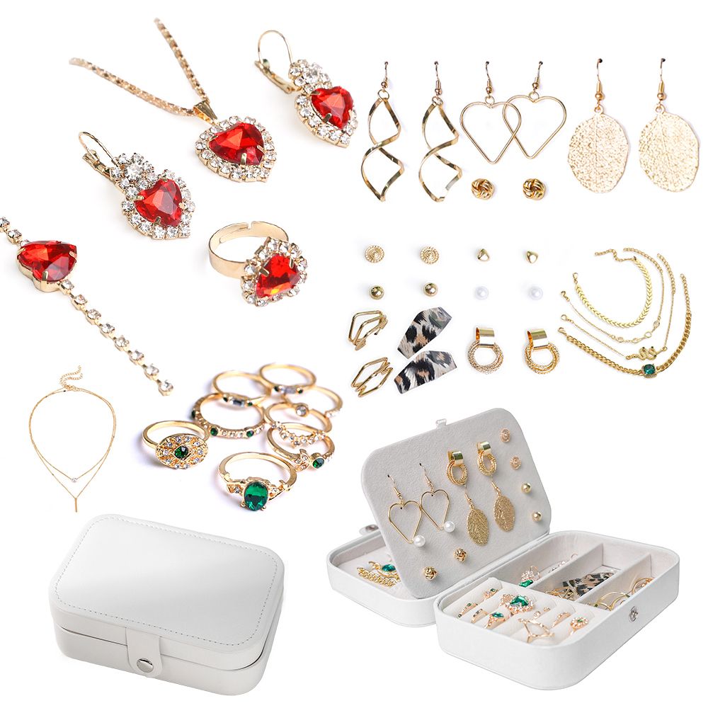 Jewelry Set, Comes With Leather Tiered Jewelry Box32 Piece Shop