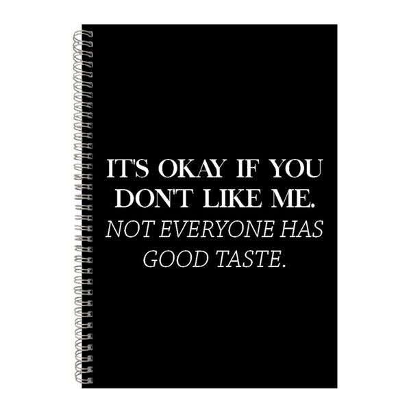 Okay A4 Notebook Spiral Lined Motivational Sayings Graphic Notepad Gift 153