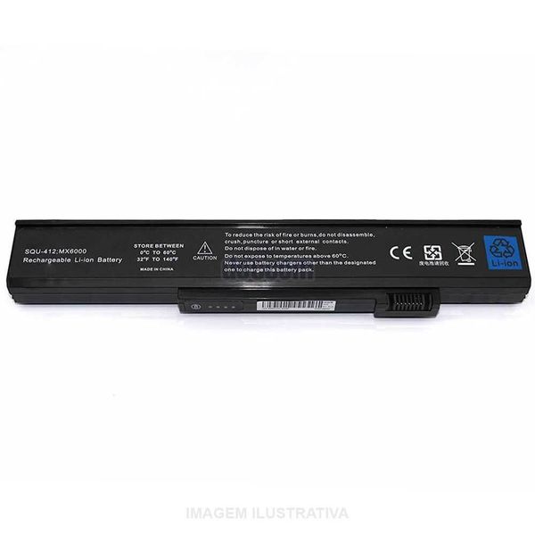 Replacement Battery for Gateway M460 M680 MX6000 SQU-412 SQU-415 4UR18650F