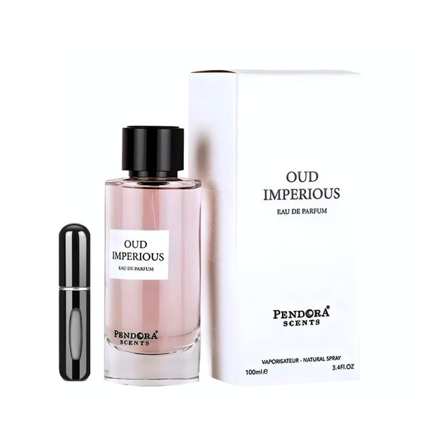 Oud Imperious by Pendora Scents - 100ml + Refillable Decant with Perfume