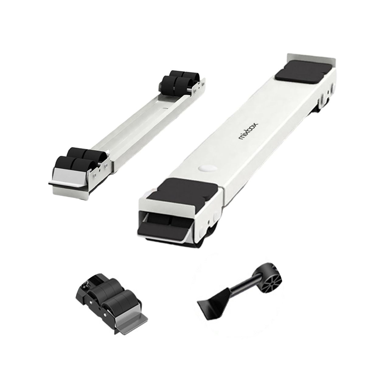 Mix Box Adjustable 45-70cm Furniture Moving Roller Wheels Trolley - 2 Pack