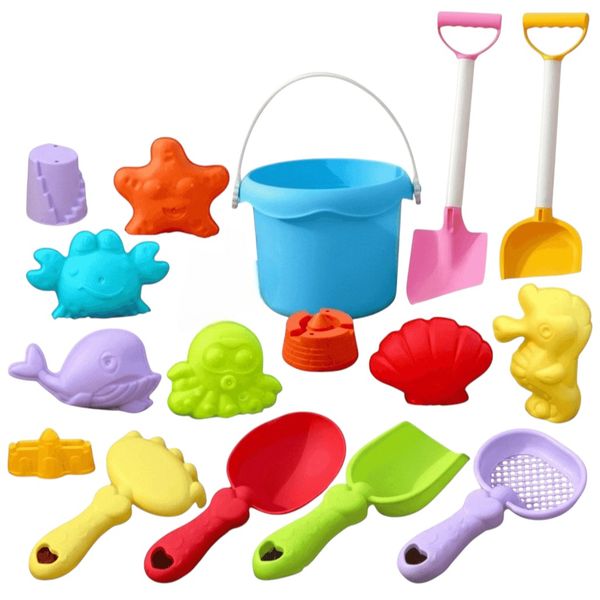 16 Piece - Children's Outdoor Sand Play Set