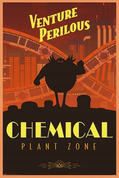 Sonic the Hedgehog (Chemical Plant Zone) Poster