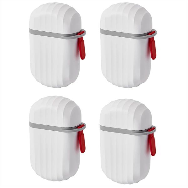 Set Of 4 Soap Dishes With Lid Portable Waterproof Travel Soap Case