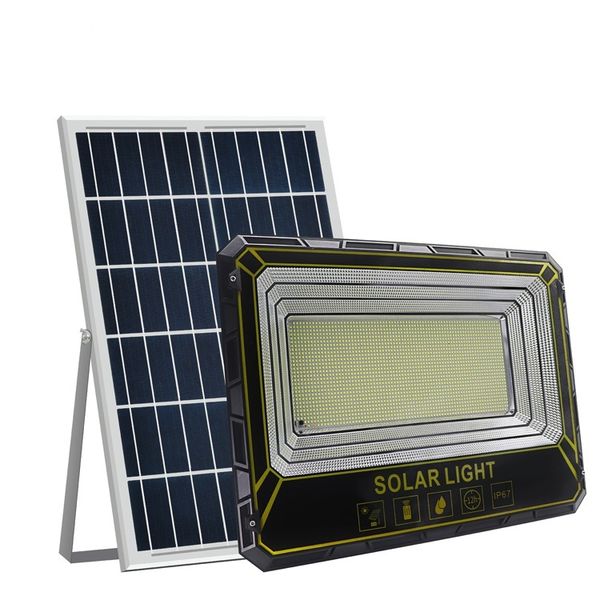 200W Solar Powered Flood Light With Solar Panel &amp; Remote Control- SD
