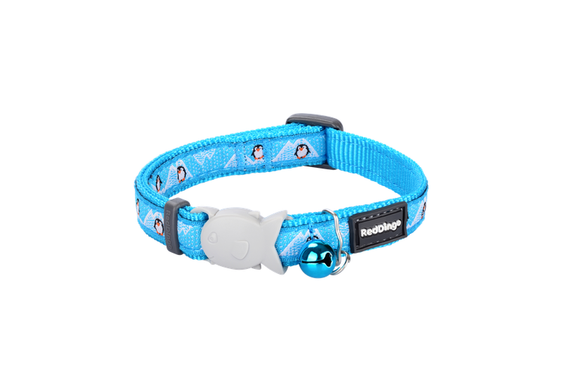Red Ding Design Cat Collar - Penguin Turquoise