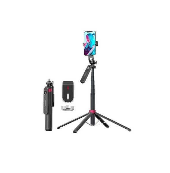 DW Aluminum Quadruped 360 Pan Tilt Selfie Stick For Live Broadcast - P185