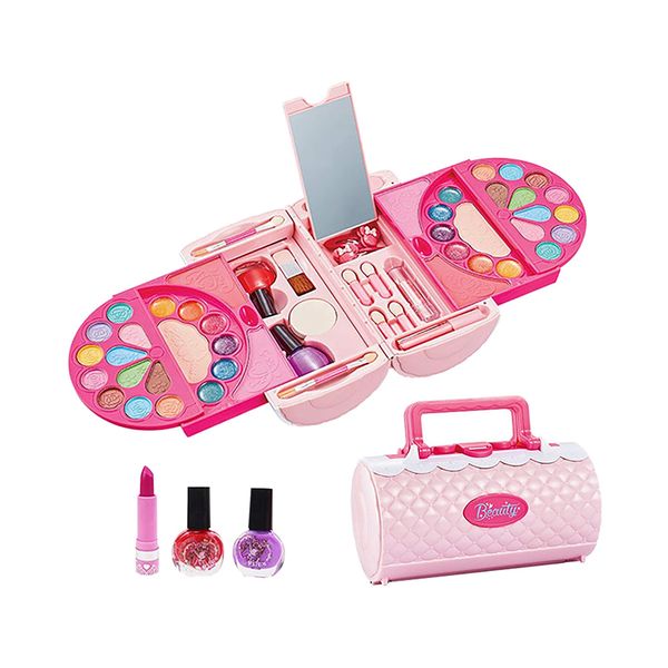 Kids' Makeup Set,Children's Makeup Case, Washable Cosmetic Set