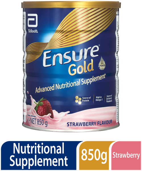 Ensure Gold Advanced Nutritional Supplement Strawberry 850g