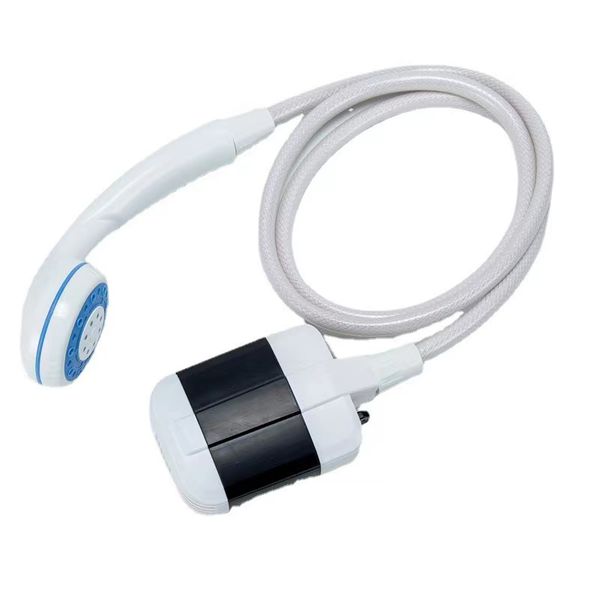 2 Piece Camping Portable USB Rechargeable Shower Head With Water Pump