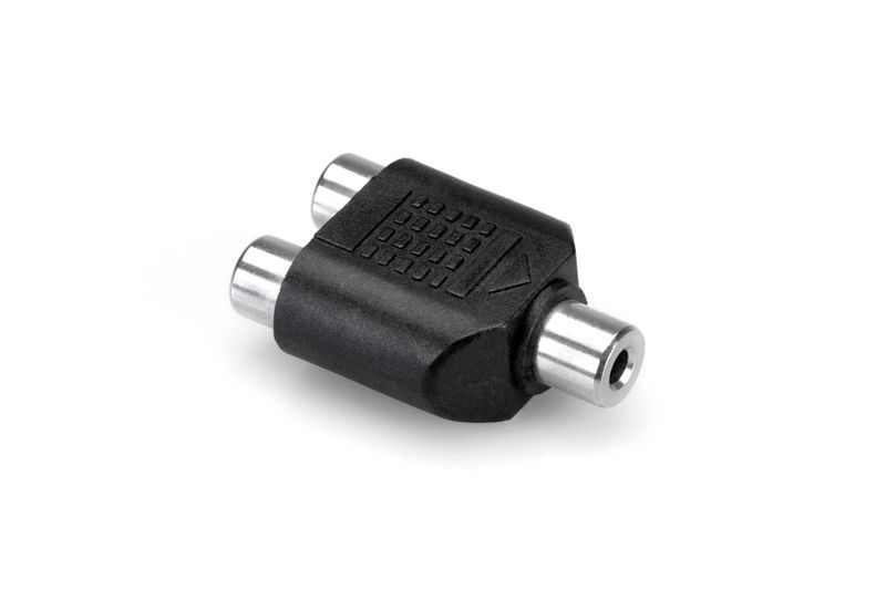 Hosa Coupler - 3.5 mm TRS to Dual RCA