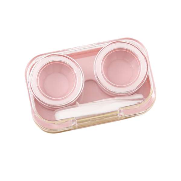 3-Piece Portable Cute Butter Bear Twist-Free Contact Lens Case